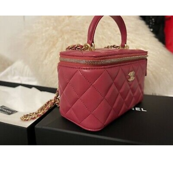 CHANEL 21A Top Handle Small Vanity on Chain BNIB FULL SET - Picture 4 of 12